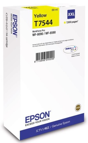 Оригинальный струйный картридж Epson T754440 Желтый C13T754440