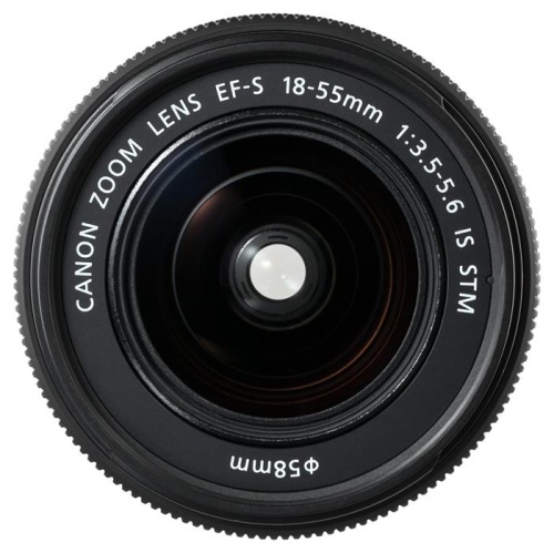 Объектив Canon EF-S IS STM (8114B005) 18-55мм f/3.5-5.6 черный фото 3