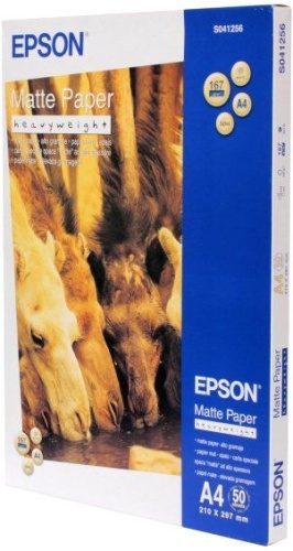 Бумага для фото-печати Epson Matte Heavyweight S041256