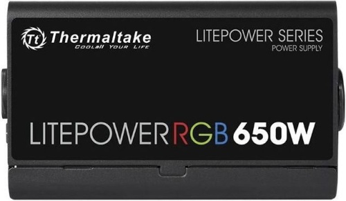 Блок питания Thermaltake 650W Litepower RGB 650 PS-LTP-0650NHSANE-1 фото 4