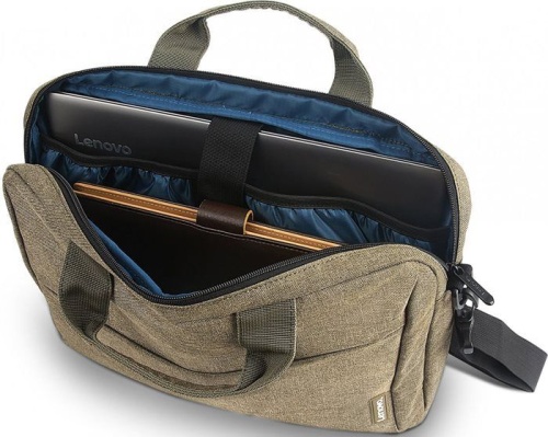 Сумка для ноутбука Lenovo 15.6 Toploader T210 зеленый полиэстер (GX40Q17232) фото 4 Сумка для ноутбука Lenovo 15.6 Toploader T210 зеленый полиэстер (GX40Q17232) фото 4