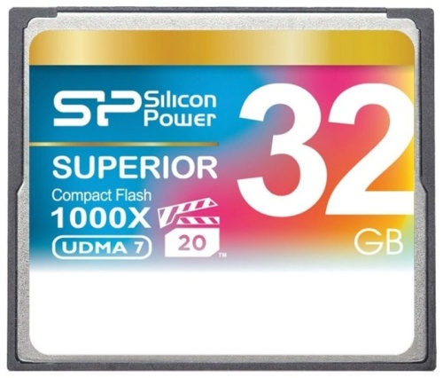 Карта памяти CF Silicon Power 32GB 1000X SP032GBCFC1K0V10 Карта памяти CF Silicon Power 32GB 1000X SP032GBCFC1K0V10
