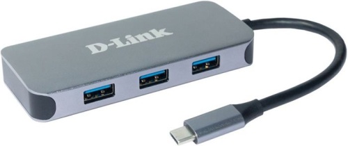 Разветвитель USB3.0 D-Link DUB-2335 черный (DUB-2335/A1A)