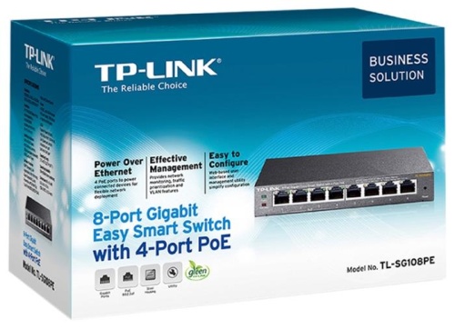 Коммутатор PoE TP-Link TL-SG108PE фото 3