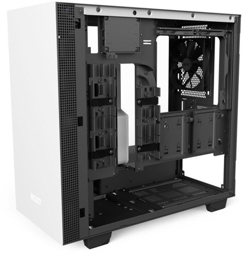 Корпус Minitower NZXT CA-H400W-WB H400i SMART MATTE WHITE/BLACK фото 6