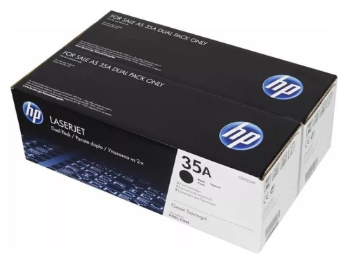 Оригинальный лазерный картридж Hewlett Packard 35A Black LaserJet (CB435AF)