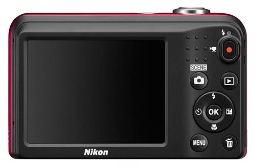 Цифровой фотоаппарат Nikon CoolPix A10 красный VNA982E1 фото 4