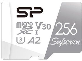   micro SDXC Silicon Power 256Gb SP256GBSTXDA2V20SP Superior + adapter