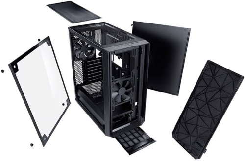 Корпус Miditower Fractal Design Meshify C TG Black, Window фото 6