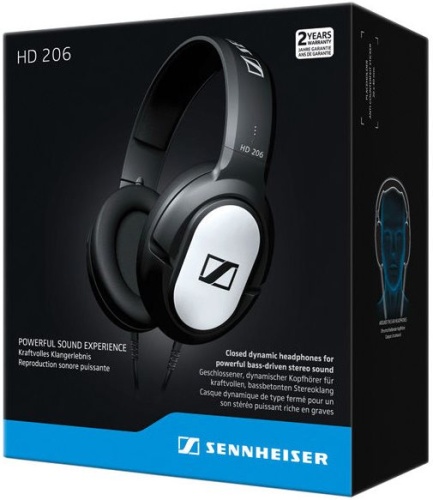 Наушники Sennheiser HD 206 черный/серебристый (507364) фото 4