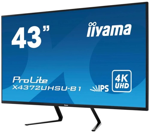 Монитор Iiyama ProLite X4372UHSU-B1 черный фото 6