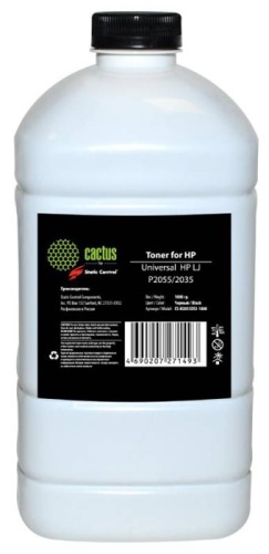 Тонер совместимый Cactus CS-H2055OS3-1000 черный Тонер совместимый Cactus CS-H2055OS3-1000 черный
