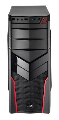 Корпус Miditower Aerocool V2X черный/красный V2X RED фото 2