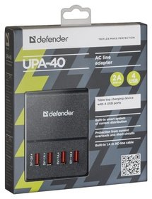   USB Defender UPA-40 5V/5A 4USB 83537