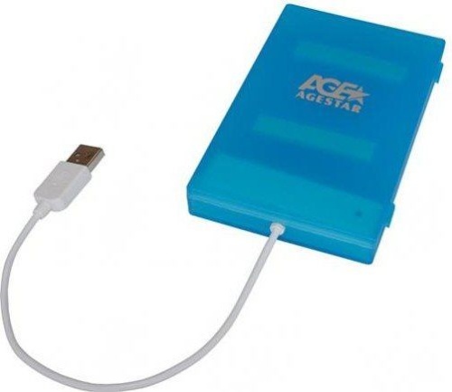 Контейнер для 2.5 SATA HDD Agestar SUBCP1 (BLUE)