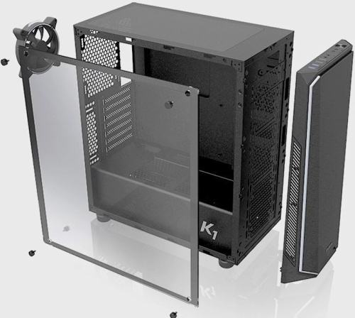 Корпус Miditower Zalman K1 BLACK фото 4