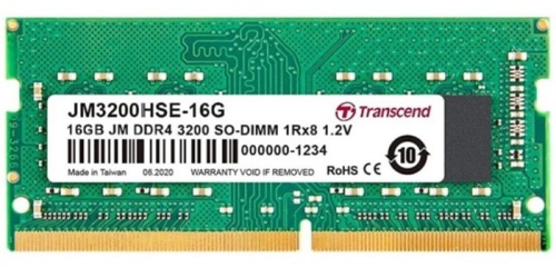 Модуль памяти SO-DIMM DDR4 Transcend 16Гб JetRam JM3200HSE-16G Модуль памяти SO-DIMM DDR4 Transcend 16Гб JetRam JM3200HSE-16G