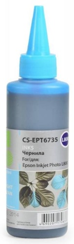 Чернила совместимые Cactus CS-EPT6735 светло-голубой