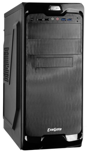 Корпус Miditower EXEGATE UN-604 Black EX269438RUS