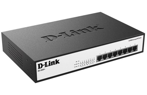 Коммутатор неуправляемый D-Link DES-1008P+/A1A фото 2