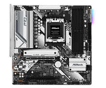 ASROCK B650M PRO RS, AM5, B650, 4*DDR5, 4*SATA, 3*M.2, 3*USB 3.2, 4*USB 2.0, Type-C, 2*PCIx16, 1*M.2 (Key E), HDMI+DP, mATX