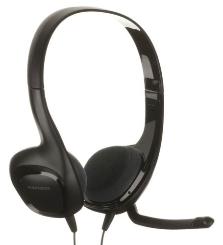 Гарнитура Plantronics A628 черный 2м накладные USB оголовье 81960-15