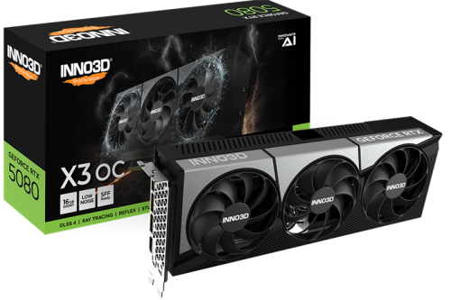 INNO3D RTX 5080 X3 OC//RTX5080, HDMI, DP*3, 16G,D7 INNO3D RTX 5080 X3 OC//RTX5080, HDMI, DP*3, 16G,D7