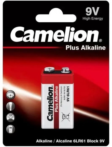 Батарейка Camelion Plus Alkaline 6LR61-BP1 9V 1655 Батарейка Camelion Plus Alkaline 6LR61-BP1 9V 1655