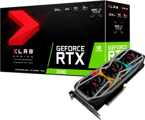 Видеокарта PCI-E PNY 24Gb GeForce RTX3090 XLR8 Gaming REVEL EPIC-X (VCG309024TFXPPB) RTL фото 4 Видеокарта PCI-E PNY 24Gb GeForce RTX3090 XLR8 Gaming REVEL EPIC-X (VCG309024TFXPPB) RTL фото 4