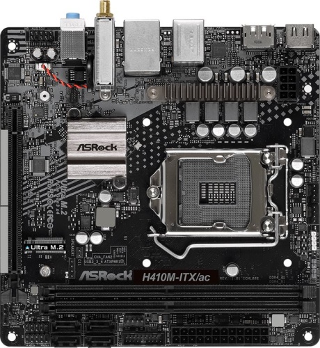 Мат. плата Socket1200 ASRock H410M-ITX/AC