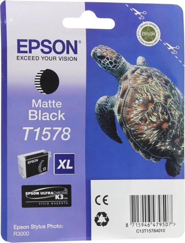Оригинальный струйный картридж Epson T1578 (черный матовый) C13T15784010