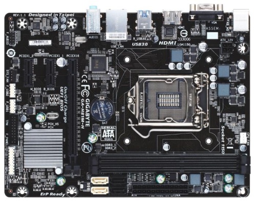 Мат. плата Socket1150 GIGABYTE GA-H81M-H