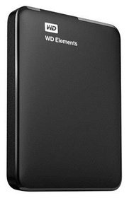 Внешний жесткий диск 2.5 Western Digital 1000ГБ Elements WDBUZG0010BBK