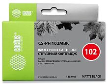 Картридж струйный совместимый Cactus CS-PFI102MBK черный матовый