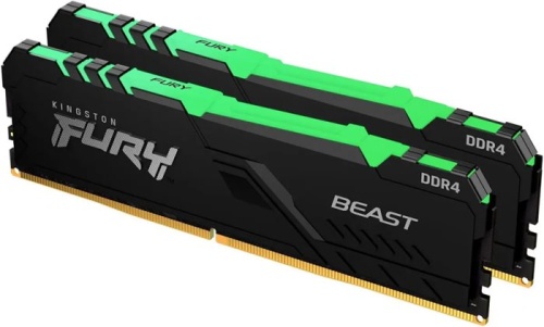 Модуль памяти DDR4 Kingston 2x16GB KF426C16BB12AK2/32 Fury Beast RGB RTL фото 2