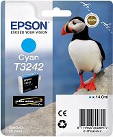 Оригинальный струйный картридж Epson T3242 C13T32424010 голубой