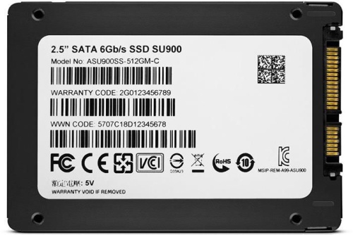 Накопитель SSD SATA 2.5 A-Data 512GB SU900 ASU900SS-512GM-C фото 2 Накопитель SSD SATA 2.5 A-Data 512GB SU900 ASU900SS-512GM-C фото 2