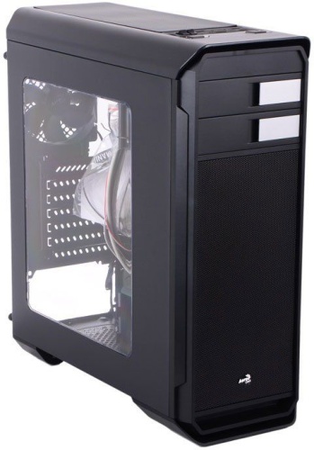 Корпус Miditower Aerocool Aero-500 чёрный с акриловым окном AERO-500 BLACK WINDOW