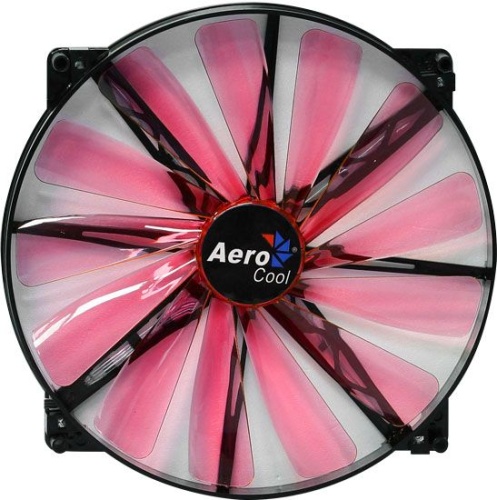 Вентилятор для корпуса Aerocool Lightning 20см Red Edition (красная подсветка)