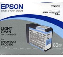 Оригинальный струйный картридж Epson T5805 светло-голубой C13T580500