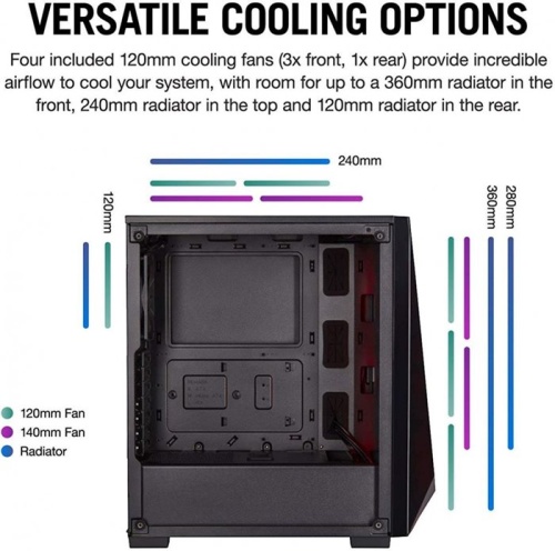 Корпус Miditower Corsair CC-9011166-WW SPEC-DELTA (RGB) фото 4