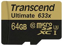 Карта памяти micro SDXC Transcend 64GB TS64GUSDU3