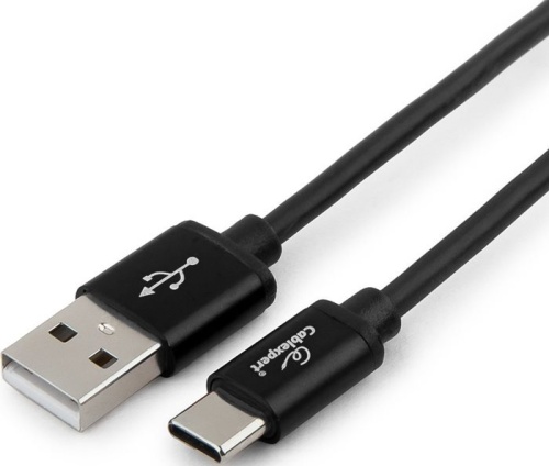 Кабель-переходник USB2.0 - USB Type C Gembird CC-S-USBC01Bk-1.8M Кабель-переходник USB2.0 - USB Type C Gembird CC-S-USBC01Bk-1.8M