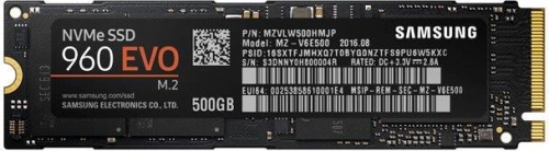 Накопитель SSD M.2 Samsung 500ГБ 960 EVO M.2 MZ-V6E500BW