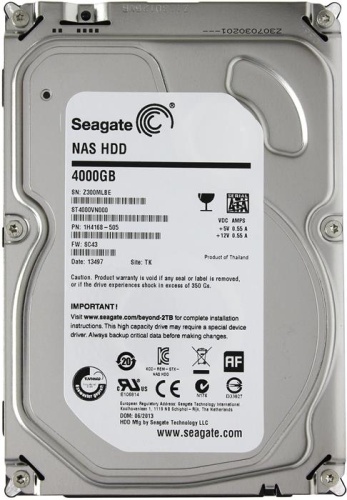 Жесткий диск SATA HDD Seagate 4000ГБ NAS HDD ST4000VN000