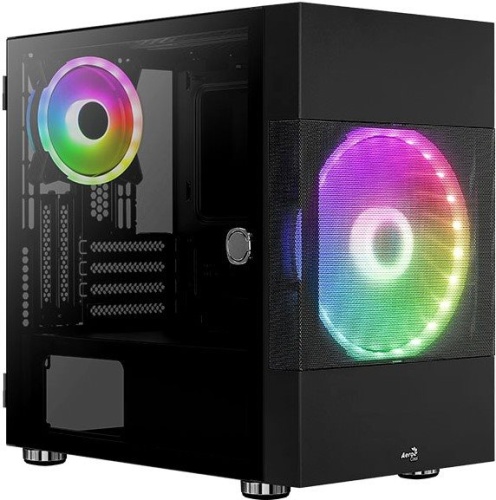 Корпус Miditower Aerocool Atomic-G-BK-v1 черный ATOMIC-G-BK-V1