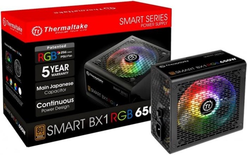 Блок питания Thermaltake 650W Smart BX1 RGB (PS-SPR-0650NHSABE-1) фото 6