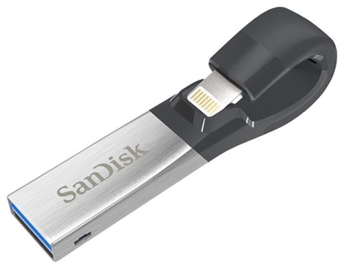 Накопитель USB flash SanDisk 256ГБ iXpand USB3.0/Lightning SDIX30N-256G-GN6NE Накопитель USB flash SanDisk 256ГБ iXpand USB3.0/Lightning SDIX30N-256G-GN6NE