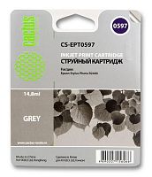 Картридж струйный совместимый Cactus CS-EPT0597 серый