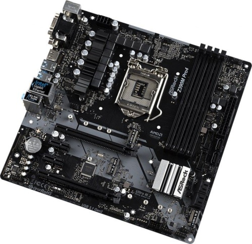 Мат. плата Socket1151v2 ASRock Z390M PRO4 фото 2